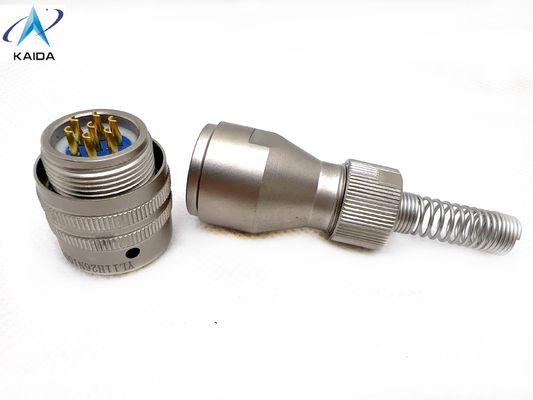 Circulaire elektrische connector voor vaste verbindingen en verbindingen van industriële kwaliteit met soldeercontacttype.Vliegtuigbouw Plug 7 Kerncirculaire connector YL11H26N1007K21