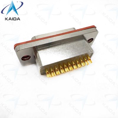 J29M-serie Hermetische receptacle met 21 contact metalen schelpen en nikkel afwerking J29M-21TJH