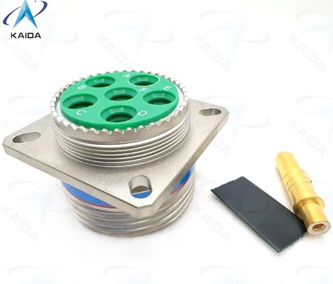 7A Stroomsterkte MIL-DTL-38999 Serie Ⅲ Connector met schroefdraadkoppeling voor ruwe industriële omgevingen. D38999 /20FH06PN，TV-serie，8D-serie，Twinax-contacten, Chemisch vernikkeld