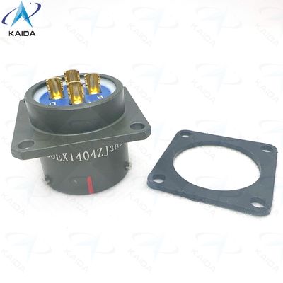 Circulaire elektrische connector van de Y50EX-serie met anodisatie van de verbindingsschelp van de olijfton.