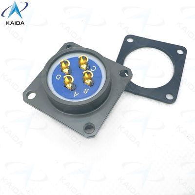 Circulaire elektrische connector van de Y50EX-serie met anodisatie van de verbindingsschelp van de olijfton.