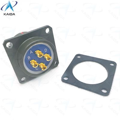 Circulaire elektrische connector van de Y50EX-serie met anodisatie van de verbindingsschelp van de olijfton.