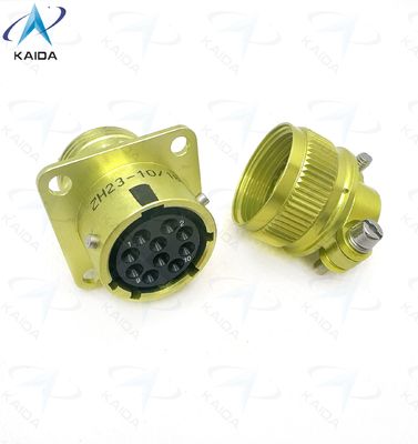 ZH23-10/18P-2-B Circulaire elektrische connector met temperatuurbereik van -55C tot 125C.Rechte kabelklem, geanodiseerd aluminium