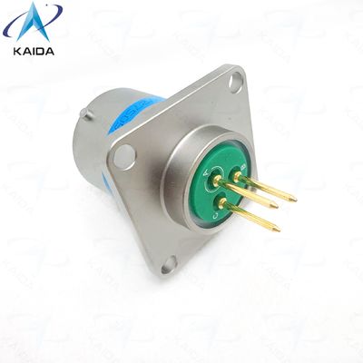 Vierkante flensbus MIL-DTL-38999 Serie Ⅰ met contacten van koperlegering voor industriële toepassingen. MS27505E13F03SCA。Vierkante flensbus met PCB-contacten