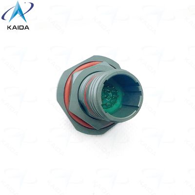 5 A stroomsterkte MIL-DTL-38999 Serie Ⅲ Jam Nut Receptacle voor industriële en lucht- en ruimtevaarttoepassingen. Olijfgroen cadmium. TV07WCI11-35PA