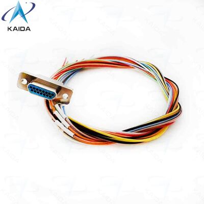 MDM Metal Shell Part Number MDM 15PH003B.15 Pins.MIL-DTL-83513 Series.Electroless Nickel.Harness-insulated wire.