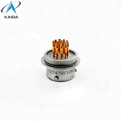 Hermetische receptacle MIL-DTL-38999 Series II connector. Passivated Nickel Plating van roestvrij staal. MS27478Y10N35PN