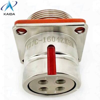 4 Aantal Contacten Circulaire Elektrische Connector Onderdeelnummer Y27C1604ZKBM. Push-pull Circulaire Connector