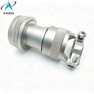 RoHS-conforme achterkant BS3476-20-EMIRFI-connector, van toepassing op MIL-DTL-26482-serie 2. Elektroloos nikkel.