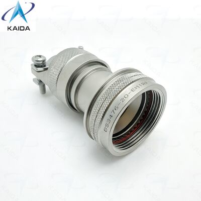 RoHS-conforme achterkant BS3476-20-EMIRFI-connector, van toepassing op MIL-DTL-26482-serie 2. Elektroloos nikkel.