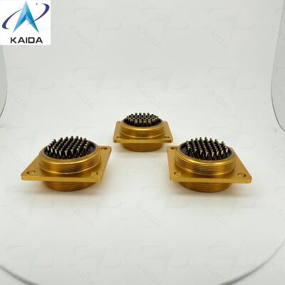Bajonetkoppeling PC-50Z PC-serie Russische standaardconnector. Geanodiseerde gele beplating. 50 pinnen.