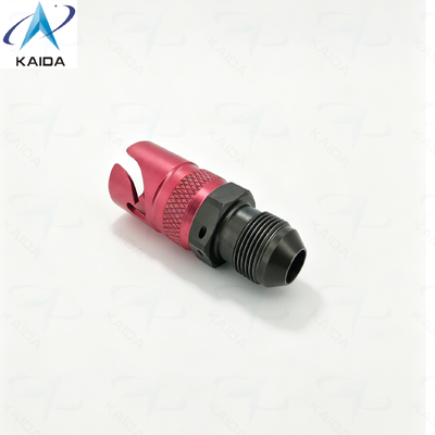 Hard geanodiseerde aluminium vloeistofconnectoren Deelnummer KK05-T-R-A03 Push-pull rotatie bajonet vergrendeling alternatief voor TSA-5T03RALJM Jonhon vloeistof koelconnector.