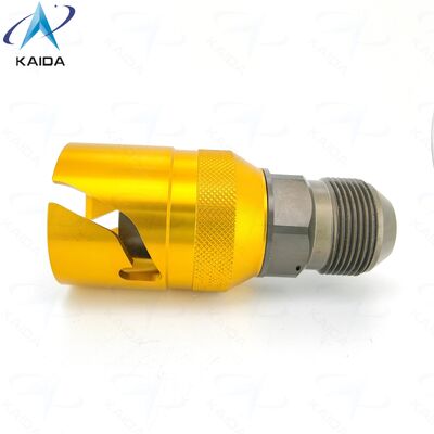 Hard geanodiseerde aluminiumlegering KK-serie bajonetvloeistofconnectoren.KK12-T-R-A03 Alternatief voor Jonhon TSA-12T02RALJM.Vloeistofkoelconnector