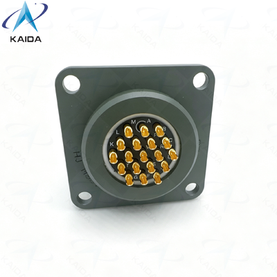 Soldeercontacttype MIL-DTL-26482 Serie Ⅰ 500V Spanningswaarde Circulaire Connector. Aangepaste Vierkante Flens Bus. MS3112R14-19SN-01