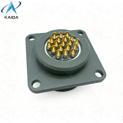 Soldeercontacttype MIL-DTL-26482 Serie Ⅰ 500V Spanningswaarde Circulaire Connector. Aangepaste Vierkante Flens Bus. MS3112R14-19SN-01