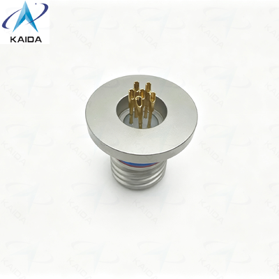 Verweld montage hermetische receptacle MIL DTL 38999 serie III connector.D38999/27NA35PN.Stainless Steel gepassiveerd.