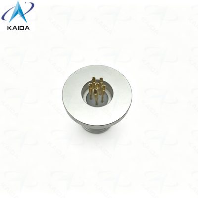 Verweld montage hermetische receptacle MIL DTL 38999 serie III connector.D38999/27NA35PN.Stainless Steel gepassiveerd.