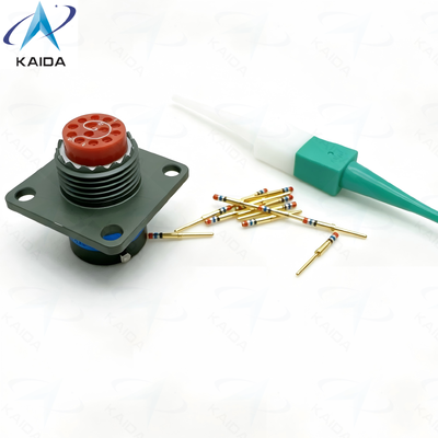 MIL-DTL-38999 Serie II wandmontage connector ontworpen voor montage op achterpaneel.MS27497T10B35P.Voldoet aan JTPQ00R specificatie.