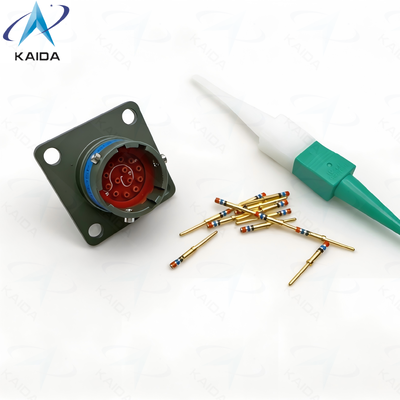 MIL-DTL-38999 Serie II wandmontage connector ontworpen voor montage op achterpaneel.MS27497T10B35P.Voldoet aan JTPQ00R specificatie.