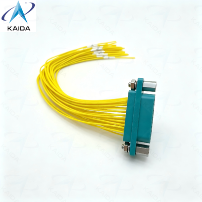 CDbF Serie Micro-rechthoekige elektrische connector 33 pinnen. 3 A stroomsterkte Plastic behuizing. CDBF-33Z-15CM. Female connector (met socket contacten).
